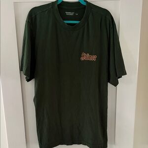 Abercrombie & Fitch Men’s Green Crewneck Tee with Shiner Beer Graphic